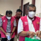 Para terdakwa kasus korupsi pengadaan alat praktik SMK di Dinas Pendidikan Provinsi Jambi 2021-2023, sidang di Pengadilan Tipikor Jambi. 