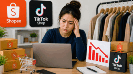 Ilustrasi: Shoope dan tiktok ditinggal brand lokal