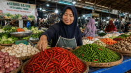 Pedagang cabai (Foto: Ist)