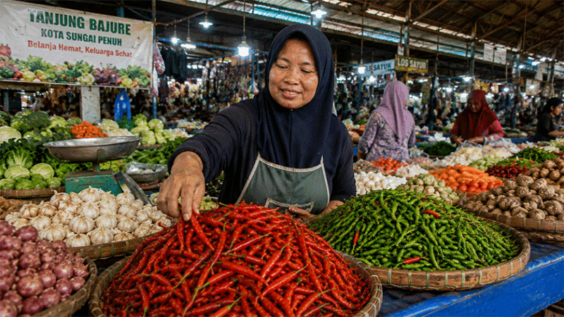 Pedagang cabai (Foto: Ist)