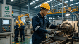 Para pekerja sektor industri (Foto: AI)