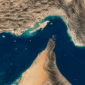 Ilustrasi Selat Hormuz (Ft: AI)