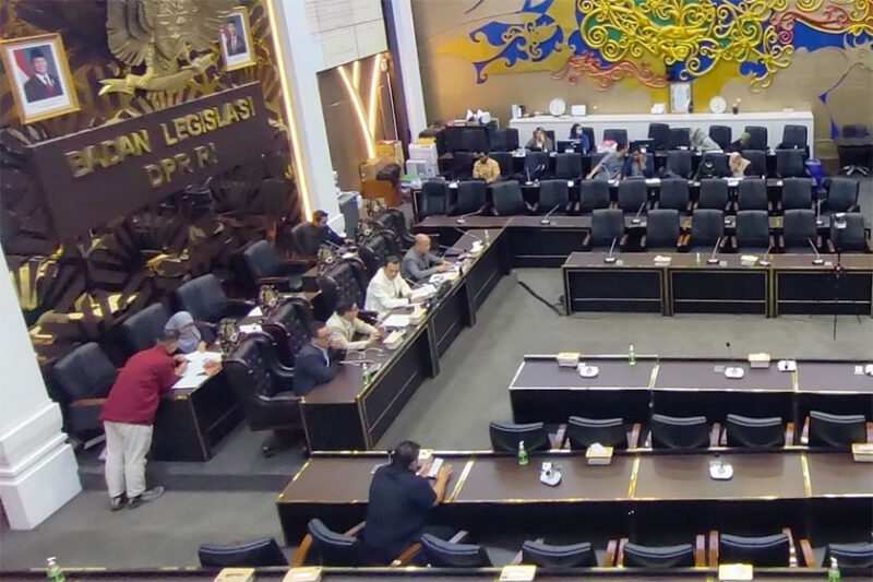 Ilustrasi suasana ruang rapat Badan Legislasi (Baleg) DPR RI.(KOMPAS.com/Rahel)