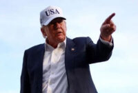Presiden AS Donald Trump (Alex WROBLEWSKI/AFP via Getty Images)