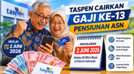 ilustrasi pencairan gaji ke 13 pensiunan