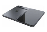 Gambar render CAD iPhone lipat/iPhone Fold(iPhone-ticker.de)