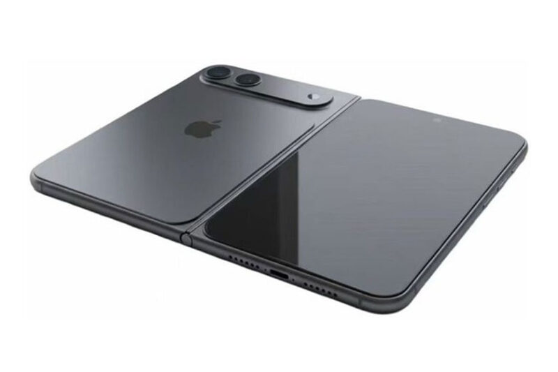 Gambar render CAD iPhone lipat/iPhone Fold(iPhone-ticker.de)