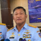 Panglima Komando Operasi Udara Nasional (Pangkoopsudnas) Marsekal Madya TNI Minggit Triwibowo saat ditemui di GOR Antarikshe Kodau I, Halim Perdanakusuma, Jakarta Timur, Sabtu (9/5/2026). (KOMPAS.com/BAHARUDIN AL FARISI)