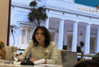 Juru Bicara Kementerian Luar Negeri (Kemlu) Yvonne Mewengkang di Kantor Kemlu, Jakarta, Kamis (16/4/2026)(KOMPAS.com/HARYANTI PUSPA SARI )