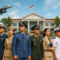 Ilustrasi taruna dan taruni sekolah kedinasan dari berbagai instansi pemerintah dan militer di Indonesia.