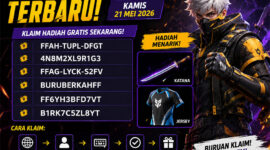 ode redeem FF terbaru Kamis 21 Mei 2026