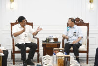 Gubernur Sumatera Utara (Sumut) Bobby Afif Nasution menerima audiensi GM. PLN Unit Induk Distribusi (UID) Wilayah Sumut di Ruang Kerja Gubernur Jalan Diponegoro Nomor 31 Medan, Selasa (26/5/2026).(Dok Pemprov Sumut )