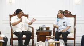 Gubernur Sumatera Utara (Sumut) Bobby Afif Nasution menerima audiensi GM. PLN Unit Induk Distribusi (UID) Wilayah Sumut di Ruang Kerja Gubernur Jalan Diponegoro Nomor 31 Medan, Selasa (26/5/2026).(Dok Pemprov Sumut )
