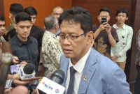 Menteri Keuangan Purbaya Yudhi Sadewa kepada media di Kemenkeu, Jakarta, Selasa (19/5/2026).(KOMPAS.com/DEBRINATA RIZKY)