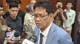 Menteri Keuangan Purbaya Yudhi Sadewa kepada media di Kemenkeu, Jakarta, Selasa (19/5/2026).(KOMPAS.com/DEBRINATA RIZKY)