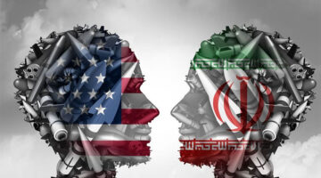 Ilustrasi perang AS vs Iran(Shutterstock)
