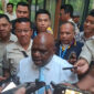 Menteri Hak Asasi Manusia (HAM) Natalius Pigai sebut siaran langsung terhadap proses persidangan yang belum berkekuatan hukum tetap atau inkrah dapat dikategorikan sebagai pelanggaran(KOMPAS.com/NICHOLAS RYAN ADITYA)