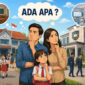 Ilustrasi orangtua mempertimbangkan pilihan sekolah negeri dan sekolah swasta untuk pendidikan anak.