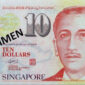 Ilustrasi uang dollar Singapura, uang kertas pecahan 10 dollar Singapura.(MONETARY AUTHORITY OF SINGAPORE/JENSEN KOH )