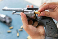Ilustrasi pistol.(GETTY IMAGES via BBC INDONESIA)
