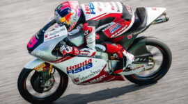 Ilustrasi Veda Ega Pratama di balap Moto3(Dok. Honda Team Asia)