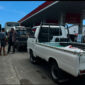 Antrean kendaraan bermesin diesel di ruas jalan khatib sulaiman untuk mendapatkan BBM subsidi jenis solar, Selasa (19/5/2026).(Rahmat Panji (Kompas.com))