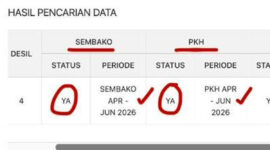 Tangkapan layar cara cek penerima bansos di laman resmi cekbansos.kemensos.go.id. Cara cek penerima bansos. Cek bansos Kemensos. Cara cek penerima bansos Juni 2026. Cek bansos. (KOMPAS.com/MELA ARNANI)