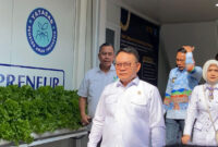 Kepala Staf Kepresidenan (KSP) Jenderal TNI (Purn) Dudung Abdurachman saat hadir di Dapur SPPG Sawojajar, Kecamatan Kedungkandang, Kota Malang, pada Jumat (12/6/2026).(KOMPAS.com/ PUTU AYU PRATAMA SUGIYO)