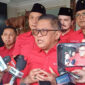 Sekretaris Jenderal (Sekjen) PDI-P Hasto Kristiyanto menilai kondisi fiskal Indonesia saat ini, berada dalam situasi mengkhawatirkan.(KOMPAS.com/Tria Sutrisna)