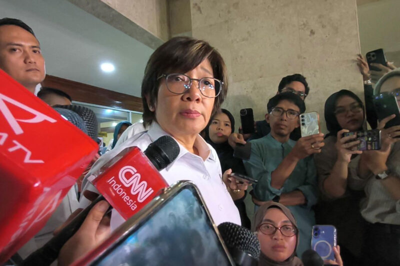 Wakil Kepala Badan Gizi Nasional (BGN) Agustina Arumsari di Kompleks Parlemen, Jakarta, Senin (15/6/2026).(KOMPAS.com/Rahel)