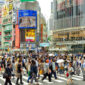 Ilustrasi Shibuya, Jepang.