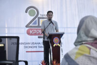 Ketua Panitia Kerja (Panja) RUU Amandemen UU Nomor 5 Tahun 1999 sekaligus Wakil Ketua Komisi VI DPR, Adisatrya Suryo Sulisto dalam peringatan 25 Tahun KPPU di Kantor Pusat KPPU, Jakarta, Senin (9/6/2025).(DOK. KPPU )
