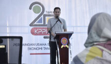 Ketua Panitia Kerja (Panja) RUU Amandemen UU Nomor 5 Tahun 1999 sekaligus Wakil Ketua Komisi VI DPR, Adisatrya Suryo Sulisto dalam peringatan 25 Tahun KPPU di Kantor Pusat KPPU, Jakarta, Senin (9/6/2025).(DOK. KPPU )