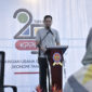 Ketua Panitia Kerja (Panja) RUU Amandemen UU Nomor 5 Tahun 1999 sekaligus Wakil Ketua Komisi VI DPR, Adisatrya Suryo Sulisto dalam peringatan 25 Tahun KPPU di Kantor Pusat KPPU, Jakarta, Senin (9/6/2025).(DOK. KPPU )
