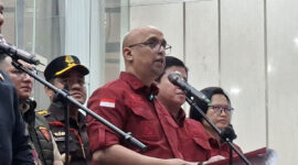 Direktur Penyidikan Jaksa Agung Muda Tindak Pidana Khusus (Dirdik Jampidsus) Syarief Sulaeman Nahdi dalam konferensi pers di Gedung Bundar, Kejagung, Jakarta, Rabu (3/6/2026).(KOMPAS.com/NICHOLAS RYAN ADITYA)