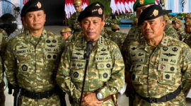 Kepala Badan Cadangan Nasional (Kabacadnas) Kementerian Pertahanan Letjen TNI Gabriel Lema di Artha Hanggar Indonesia, Lanud Halim Perdanakusuma, Jakarta Timur, Rabu (3/6/2026). (KOMPAS.com/BAHARUDIN AL FARISI)