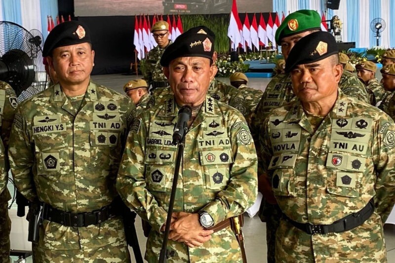 Kepala Badan Cadangan Nasional (Kabacadnas) Kementerian Pertahanan Letjen TNI Gabriel Lema di Artha Hanggar Indonesia, Lanud Halim Perdanakusuma, Jakarta Timur, Rabu (3/6/2026). (KOMPAS.com/BAHARUDIN AL FARISI)