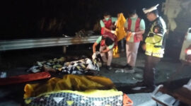 korban kecelakaan Hiace Tabrak Truk di Tol Pekanbaru-Dumai