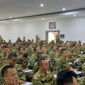 Ratusan calon manajer Koperasi Desa/Kelurahan Merah Putih (KDKMP) saag mengikuti Latsarmil di Brigif 1 Marinir, Cilandak, Jakarta Selatan, Kamis (25/6/2026).