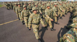Sejumlah calon pengelola Koperasi Desa/Kelurahan Merah Putih (KDKMP) dan calon pengelola Kampung Nelayan Merah Putih (KNMP) yang akan mengikuti Latihan Dasar Kemiliteran (Latsarmil) Komponen Cadangan (Komcad). (DOK. Setjen Infohan Kemhan)