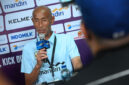 Pelatih kepala Timnas Putri Indonesia Satoru Mochizuki dalam jumpa pers usai FIFA Womens Match Day berlangsung di Stadion Arcamanik, Bandung, Selasa (9/6/20226). 