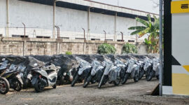 Fasilitas perakitan dan penyimpanan milik Emmo Electric Mobility di kawasan Bogorindo, Sentul, Kabupaten Bogor, Jawa Barat.(Foto: KOMPAS.com/Ruly)