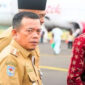 Gubernur Jambi, Al Haris hadir langsung menyaksikan seremonial pendaratan dan penerbangan perdana maskapai Batik Air yang membuka rute langsung Jakarta-Muara Bungo (CGK - BUU) di Bandara Muara Bungo pada Senin (15/06/2026). 