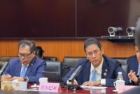 Menteri Keuangan Purbaya Yudhi Sadewa dalam pertemuan bilateral dengan Menteri Keuangan Republik Rakyat Tiongkok (RRT), Lan Fo’an, di Beijing pada Rabu (17/6/2026).