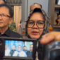 Pelaksana Tugas (Plt) Bupati Muara Enim, Sumarni,usai menerima Surat Keputusan (SK) sebagai Plt Bupati Muara Enim di Griya Agung Palembang, Rabu (10/6/2026).(KOMPAS.COM/AJI YK PUTRA)