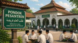 ilustrasi pondok pesantren