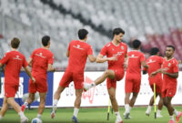 Pemain Timnas Indonesia mengikuti latihan resmi menjelang pertandingan FIFA Matchday di Stadion Utama Gelora Bung Karno (SUGBK), Senayan, Jakarta, Kamis (4/6/2026). Latihan tersebut sebagai ajang persiapan melawan Timnas Oman pada Jumat (5/6/2026). ANTARA FOTO/M Risyal Hidayat/sgd(ANTARA FOTO/M RISYAL HIDAYAT)