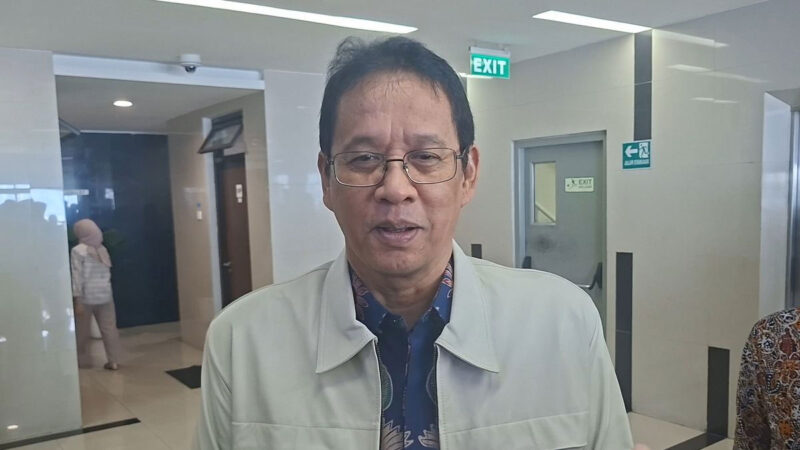 Menteri Keuangan Purbaya Yudhi Sadewa ditemui di Kantor Koordinator Bidang Pembangunan Manusia dan Kebudayaan (Menko PMK) Jakarta, Rabu (15/7/2026).(KOMPAS.com/DEBRINATA RIZKY)