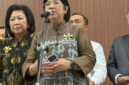 Deputi Gubernur Senior Bank Indonesia (BI) Destry Damayanti dalam jumpa pers di Gedung DPR, Senayan, Jakarta, Senin (29/6/2026). (KOMPAS.com/ADHYASTA DIRGANTARA)