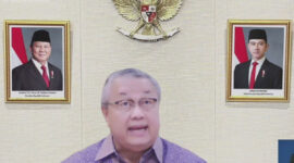 Gubernur BI Perry Warjiyo dalam konferensi pers RDG BI Juni 2026, Kamis (18/56/2026). Gubernur BI Perry Warjiyo mundur dari jabatannya. (Tangkapan layar Zoom.)

